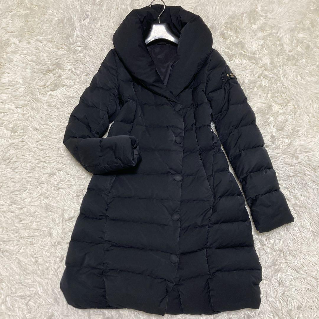 TATRAS 女優襟　VALLE ダウンコート　ショールカラー黒　02 M