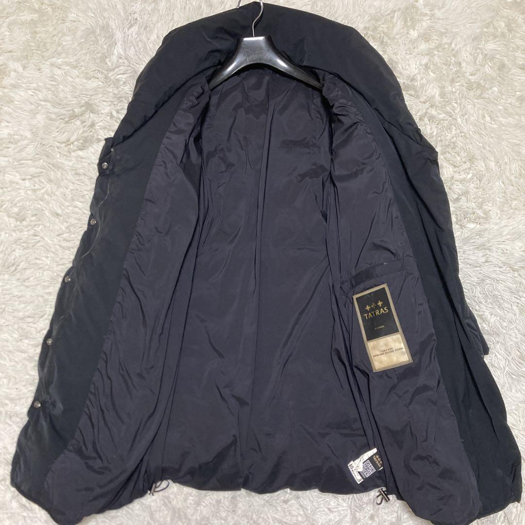 TATRAS 女優襟　VALLE ダウンコート　ショールカラー黒　02 M