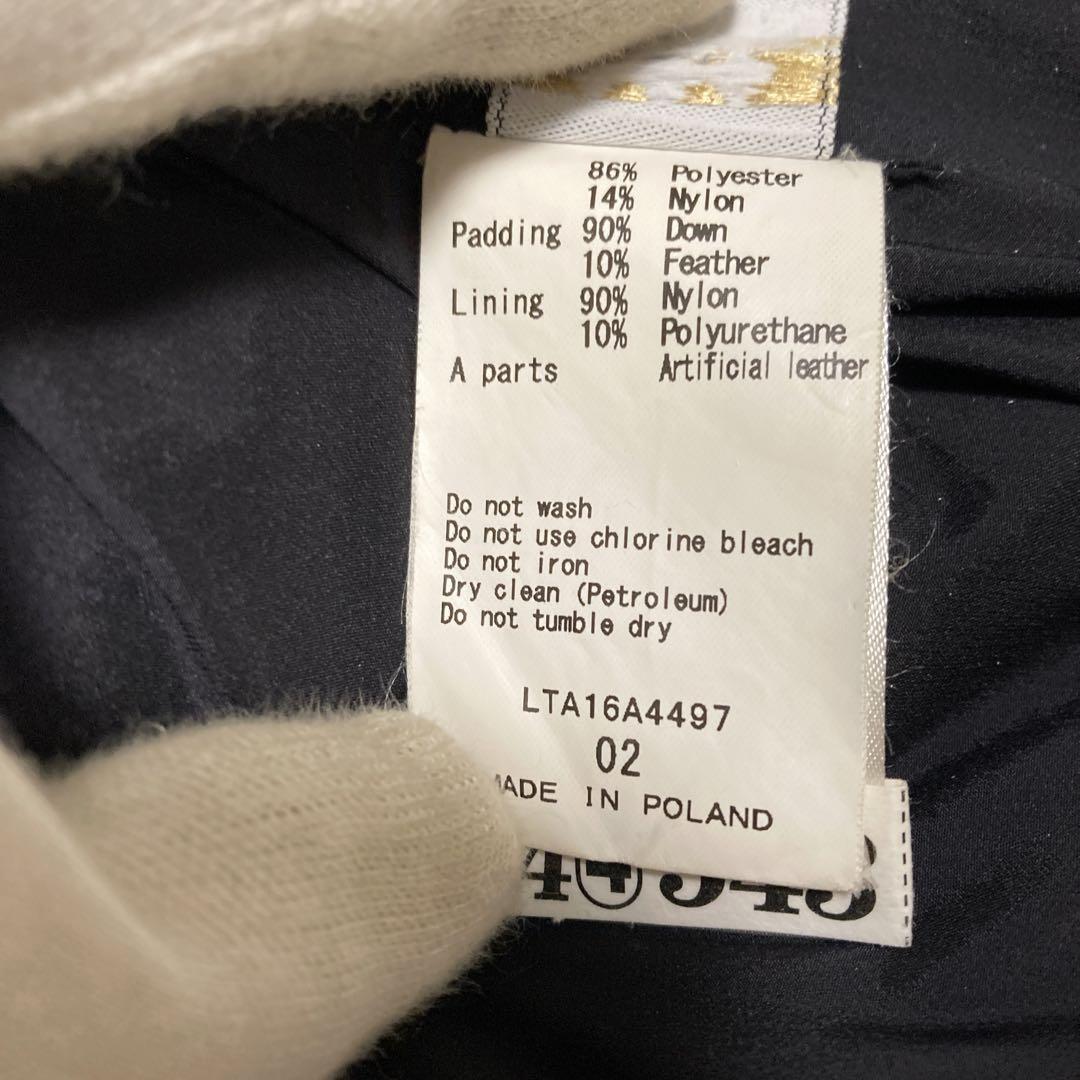 TATRAS 女優襟　VALLE ダウンコート　ショールカラー黒　02 M