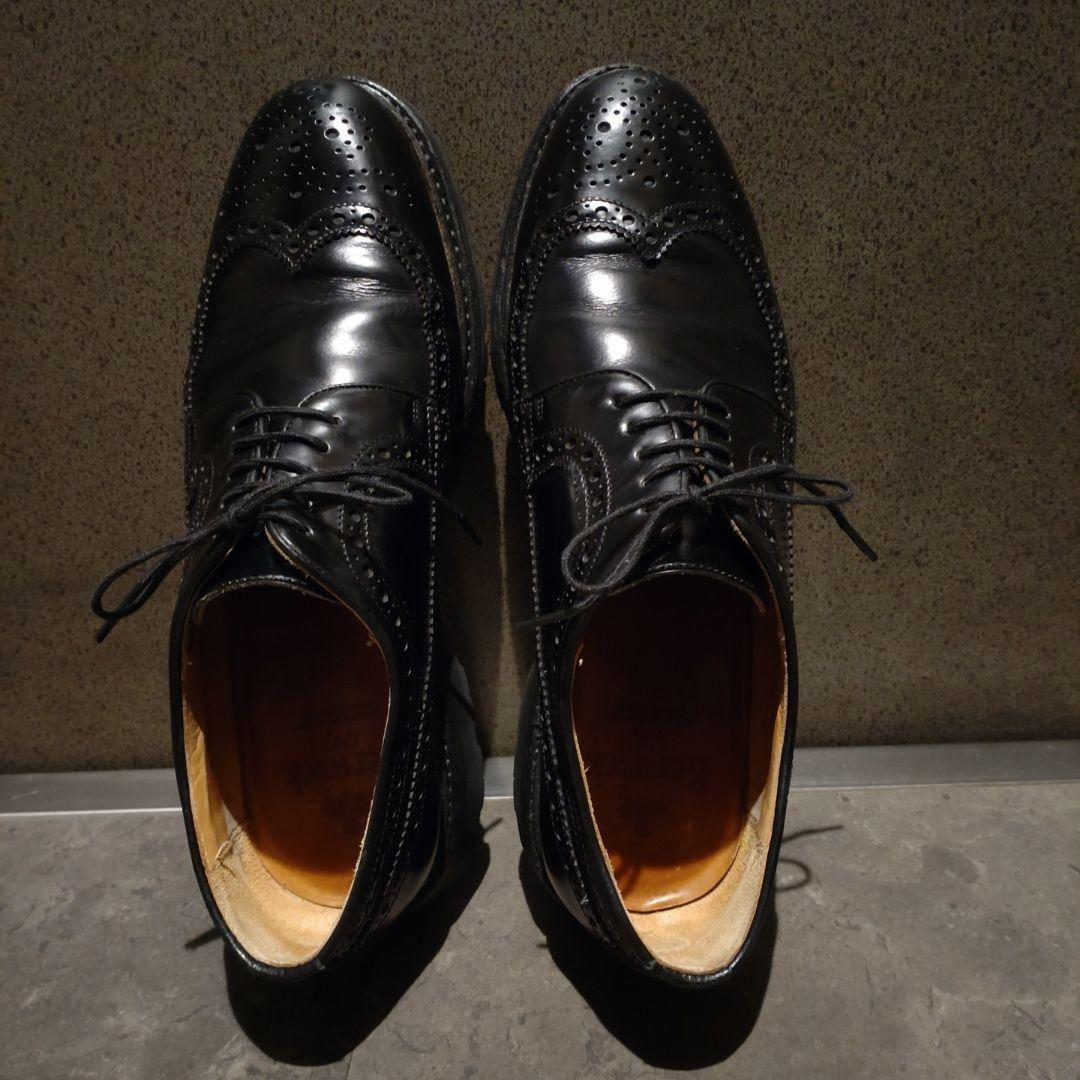 31日朝出荷可能【Berwick】3681 ウイングチップ革靴 UK 7.5