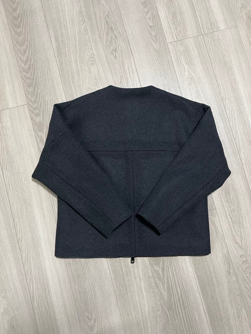 ジャケット・アウター SUNSEA Cut Off Melton Blouson Ash Black