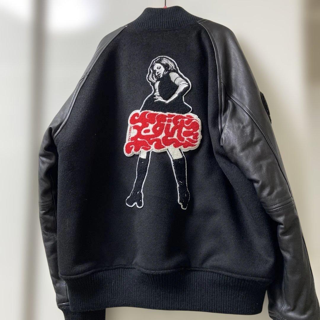 X-girl.HYSTERIC GLAMOURコラボ パッチ付きスタジャン