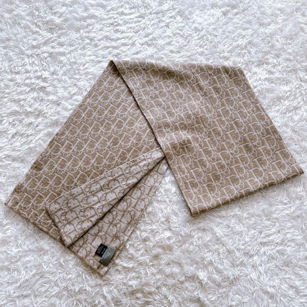 Christian Dior オブリーク　トロッター　ウール　マフラー　ストール