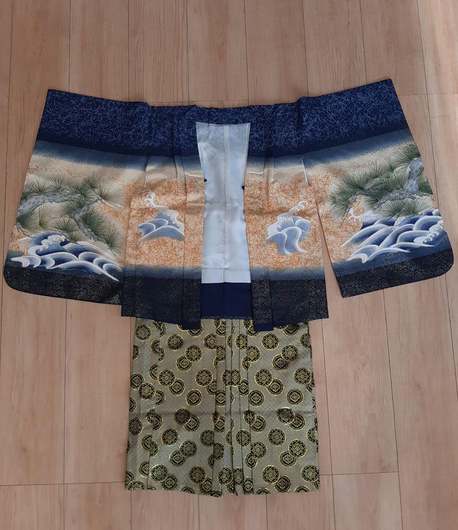 七五三 3歳 男の子袴セット 紺色