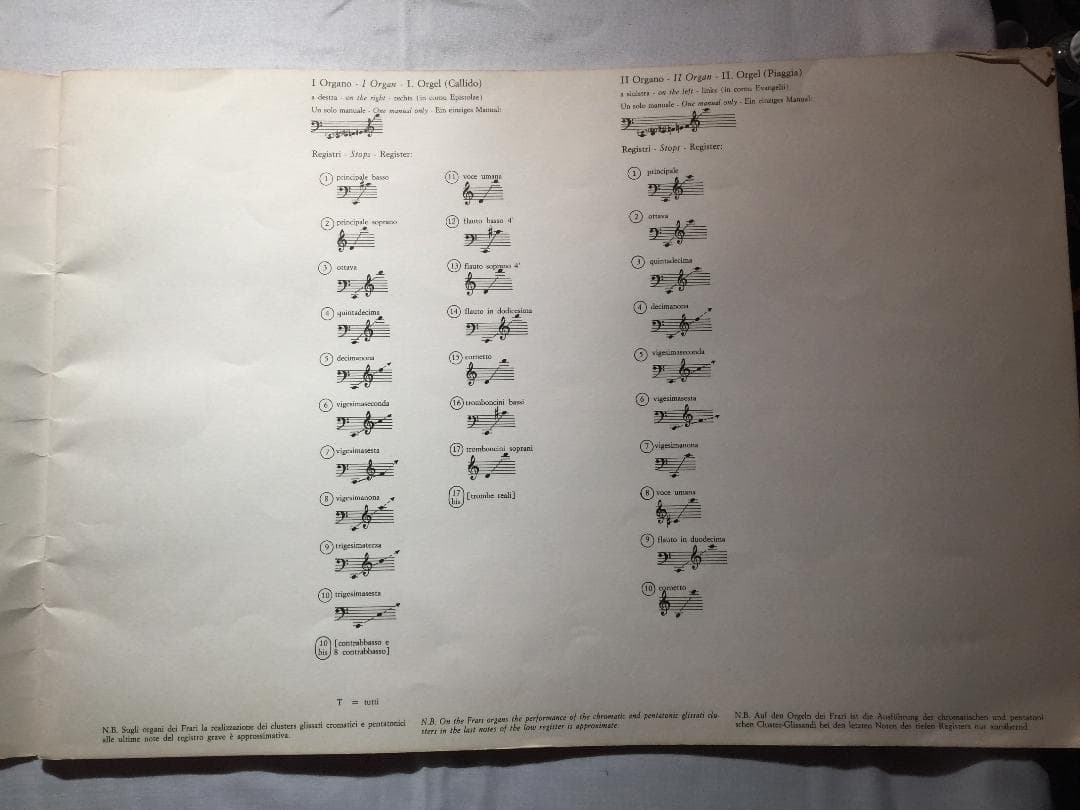 希少ーサルヴァトーレ・シャリーノ(アラベスク ～教会オルガンのための)譜面