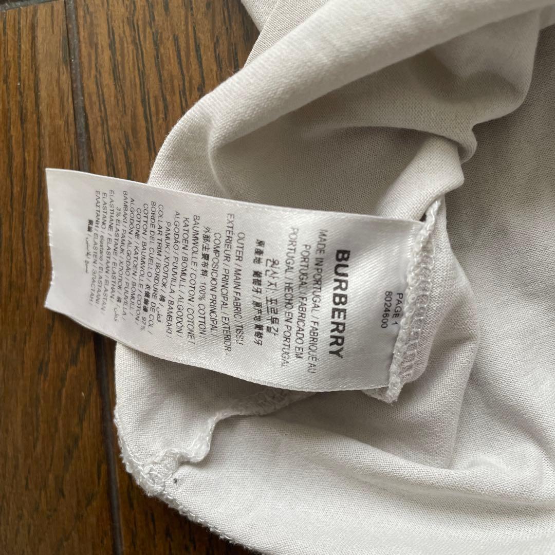 BURBERRY ロゴプリント 長袖カットソー S ロンt