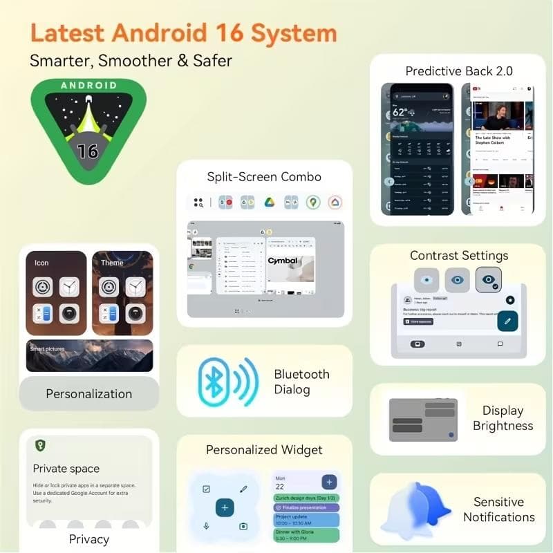 【新品】Android16タブレット 10.1インチ 256GB WiFi6対応