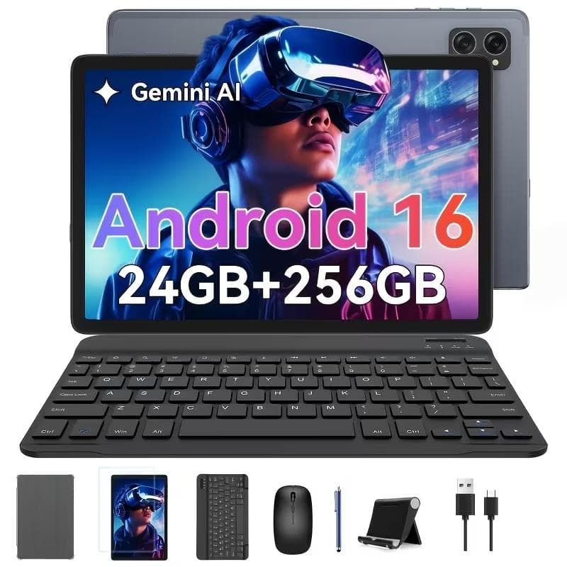 【新品】Android16タブレット 10.1インチ 256GB WiFi6対応