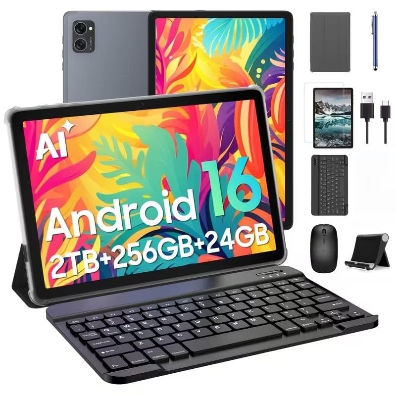 【新品】Android16タブレット 10.1インチ 256GB WiFi6対応