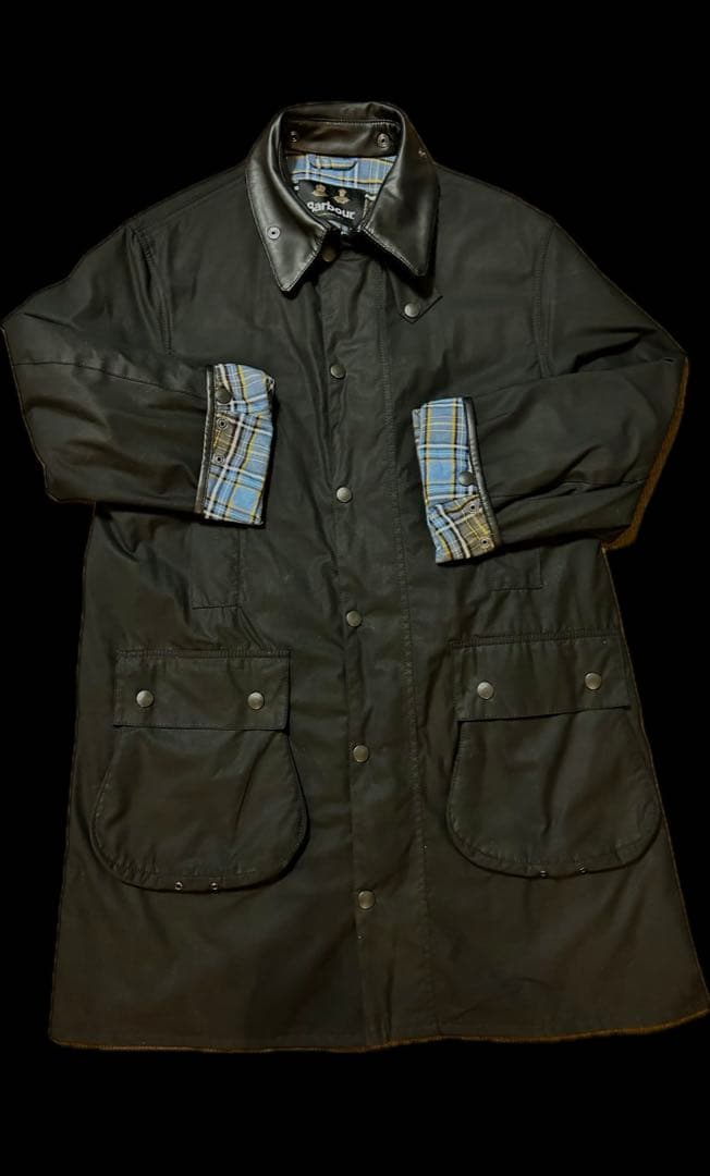 【新品未使用】シティショップ別注バブアーBORDERオイルドコート