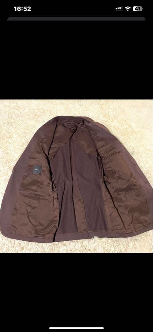 極美品　現行　セオリー　theory セットアップ M ブラウン
