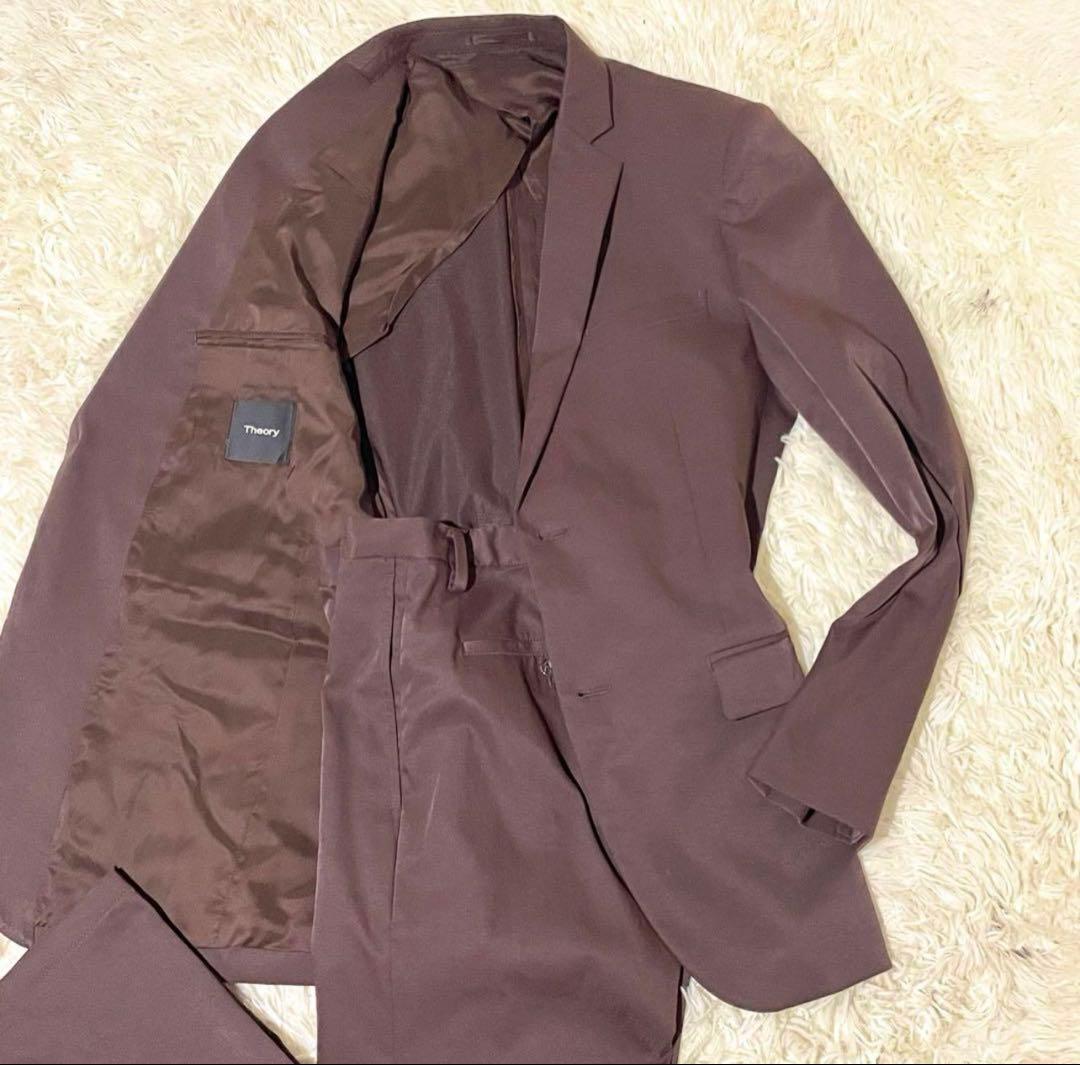 極美品　現行　セオリー　theory セットアップ M ブラウン