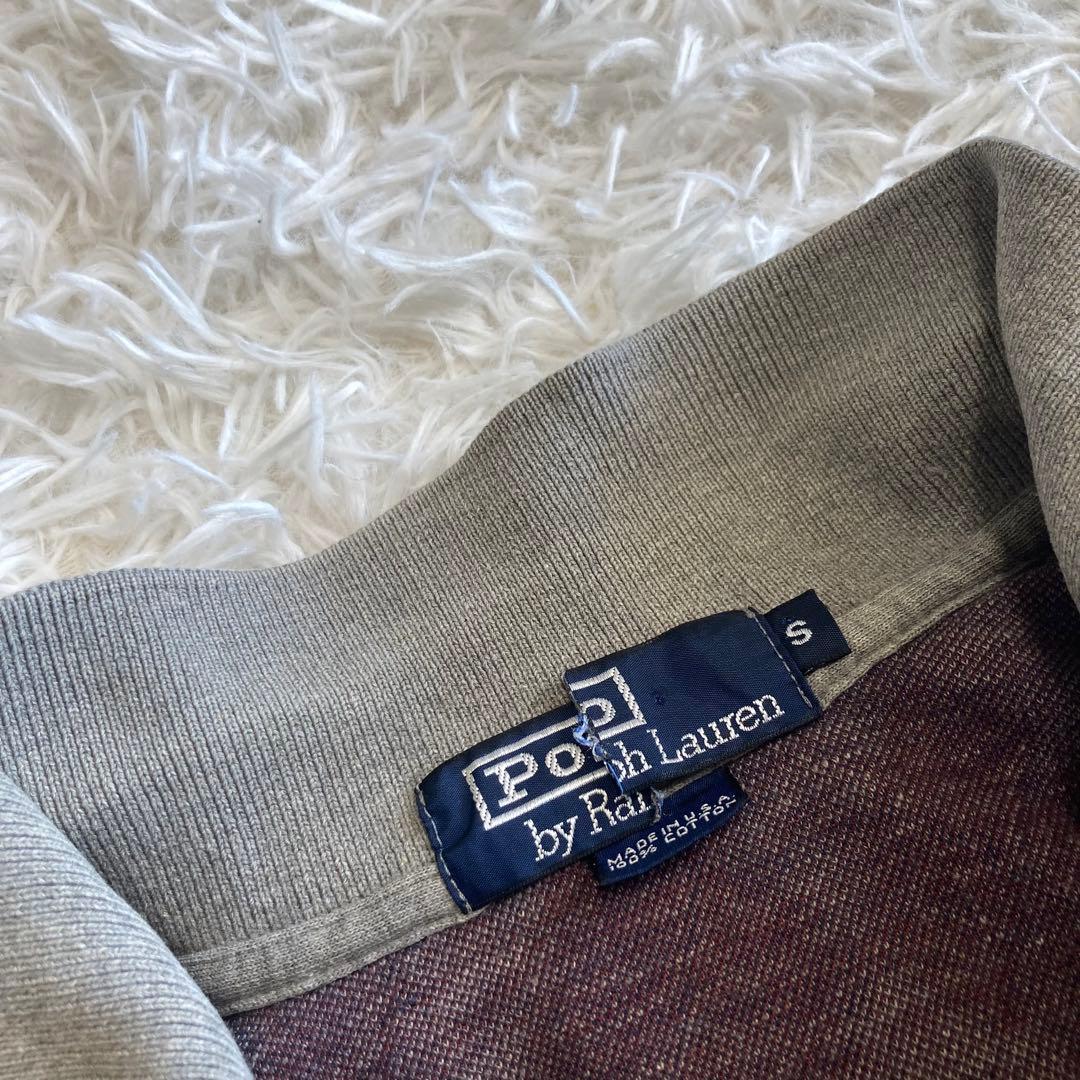 希少✨90s ポロバイラルフローレン 長袖ポロシャツ アーガイル柄 USA製 S