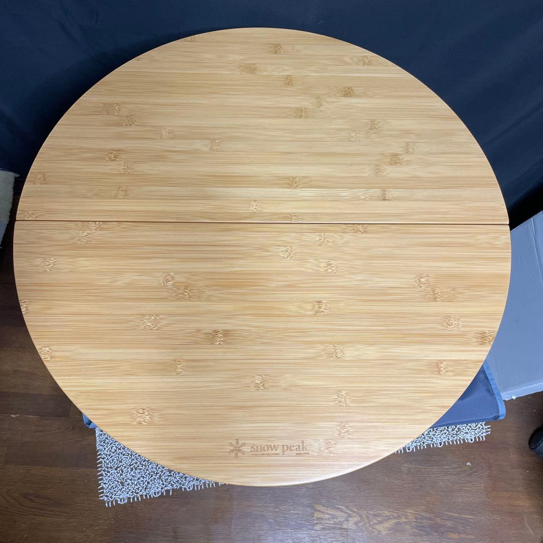 スノーピーク　ワンアクションちゃぶ台竹 M 箱付き