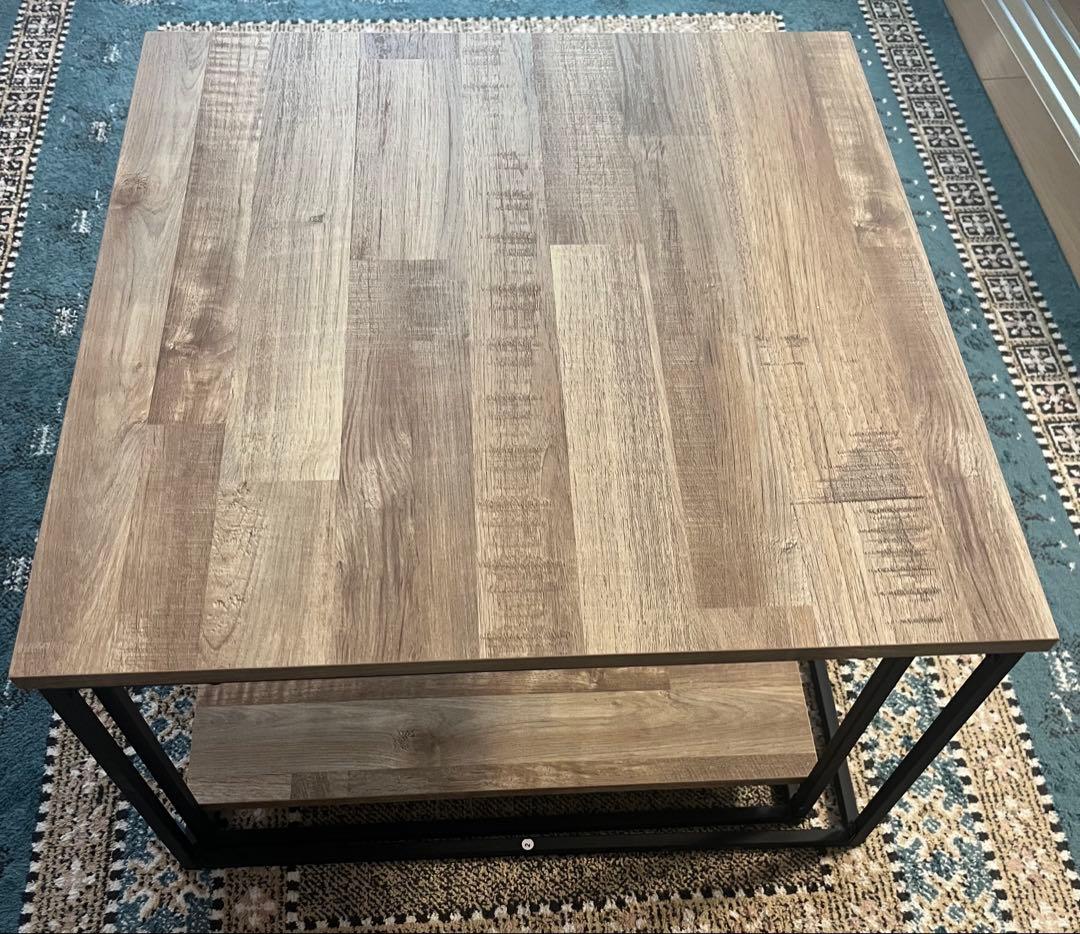 [幅60][幅75] LOWYA 木目調ローテーブル