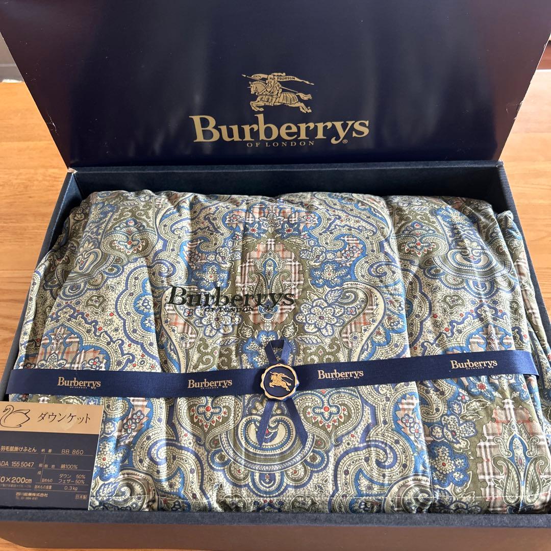 新品未使用　Burberry 高級羽毛肌掛け布団
