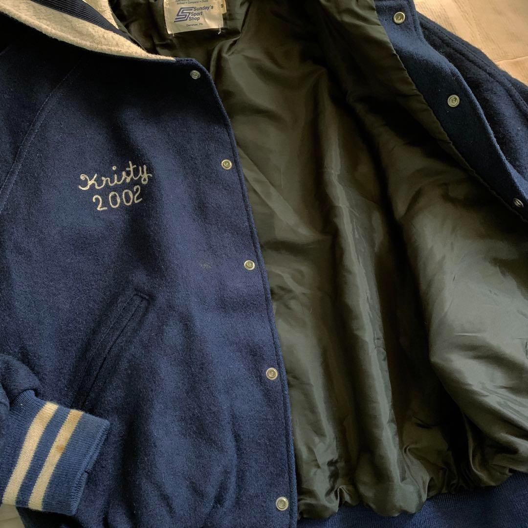 マーちゃんメルトンジャケット セーラー スタジャン サンデーUSA古着