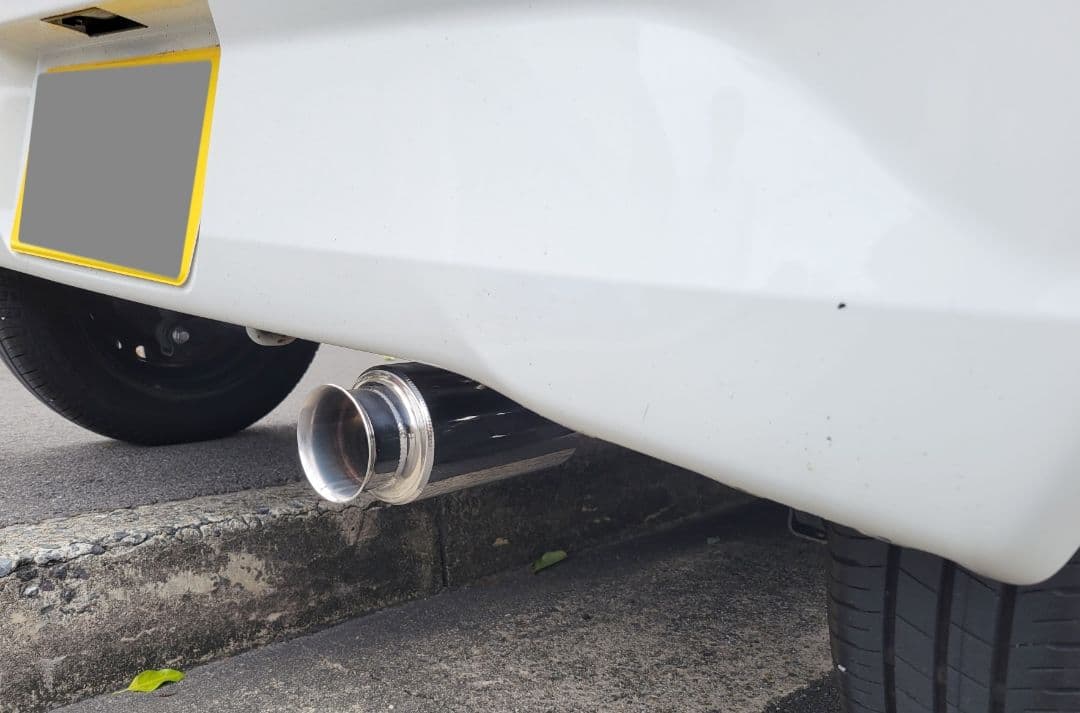 ミライースLA350S LA300S　タフトLA900S砲弾型マフラーカッター