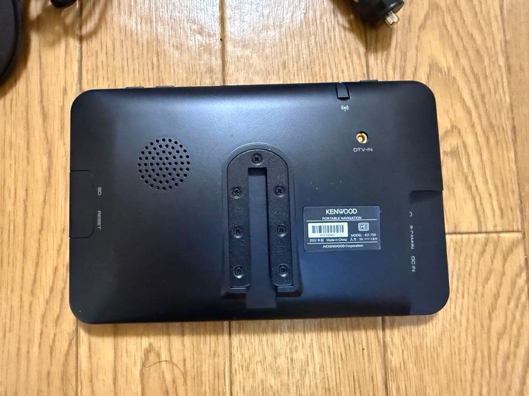 KENWOOD ポータブルナビ EZ-750 中古品