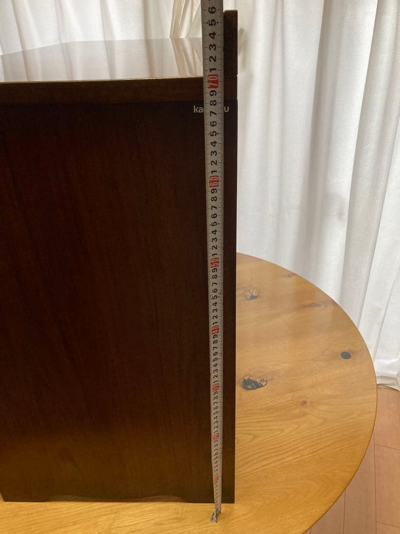 カリモク（karimoku）　木製シンプルデスク 引き出し2つ付き ブラウン