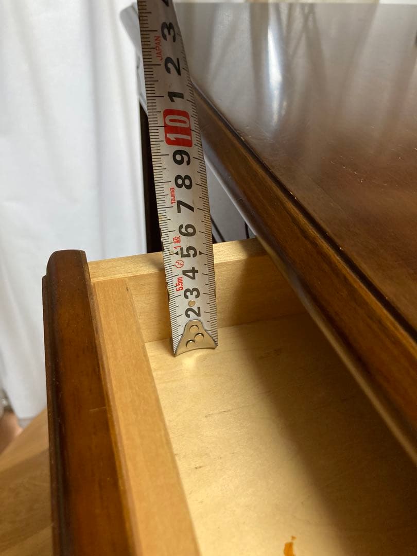 カリモク（karimoku）　木製シンプルデスク 引き出し2つ付き ブラウン