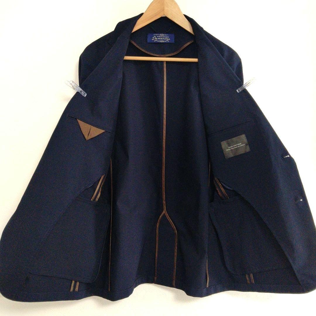美品 ✨️ ナノユニバース ダメリーノ ストレッチセットアップ 紺 XL