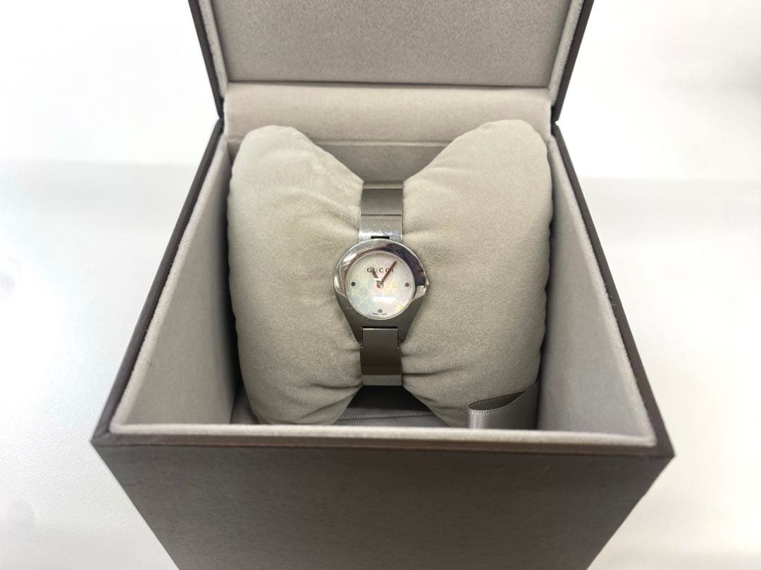 【不動】GUCCI グッチ レディース6700L シルバー 腕時計 箱付き