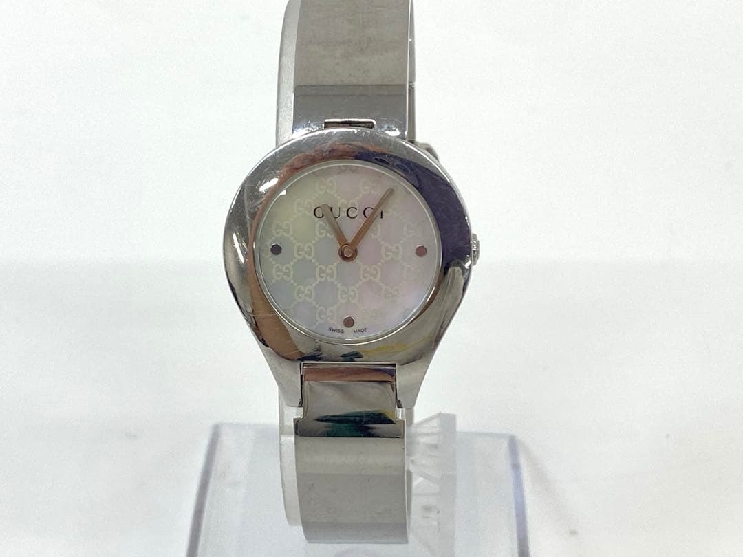 【不動】GUCCI グッチ レディース6700L シルバー 腕時計 箱付き