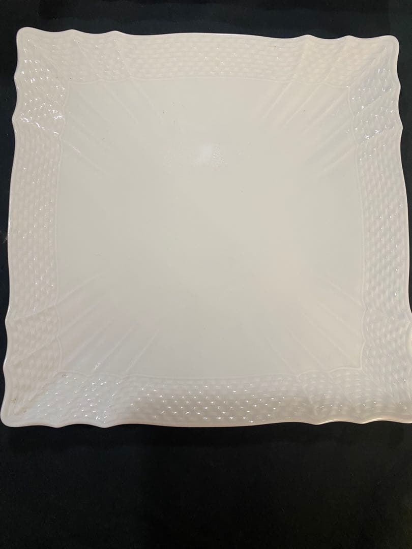 【美品】リチャードジノリ ベッキオホワイト スクエアプレート 22cm 4枚