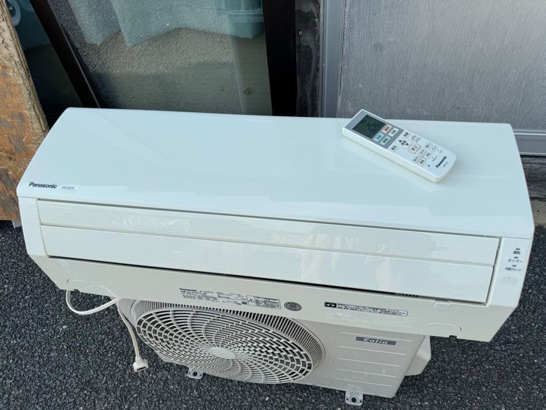 室外機も送料込 パナソニック 6畳用 エアコン クーラー 2.2kw エオリア