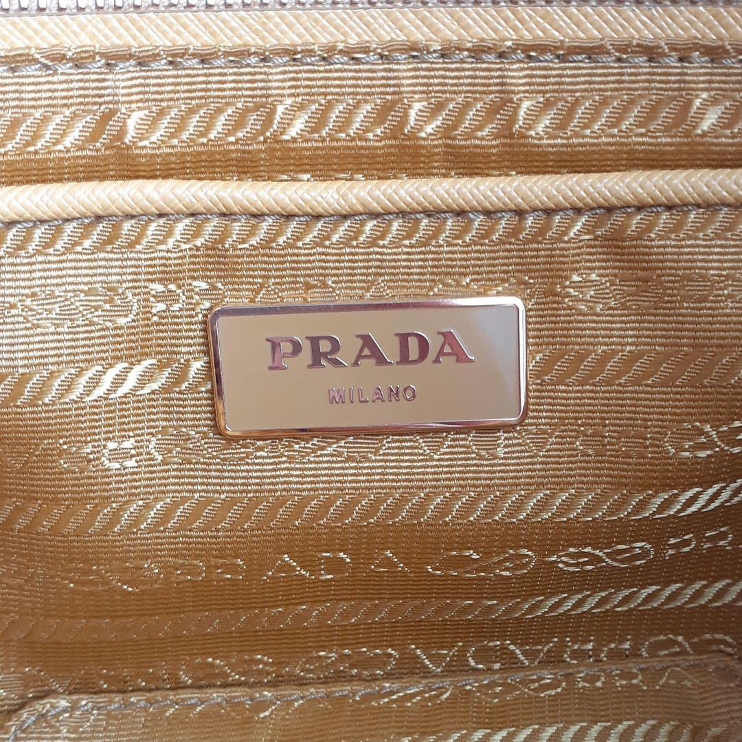 ⭐PRADA⭐　美品　プラダ　ラフィアクロケット　クラッチバッグ