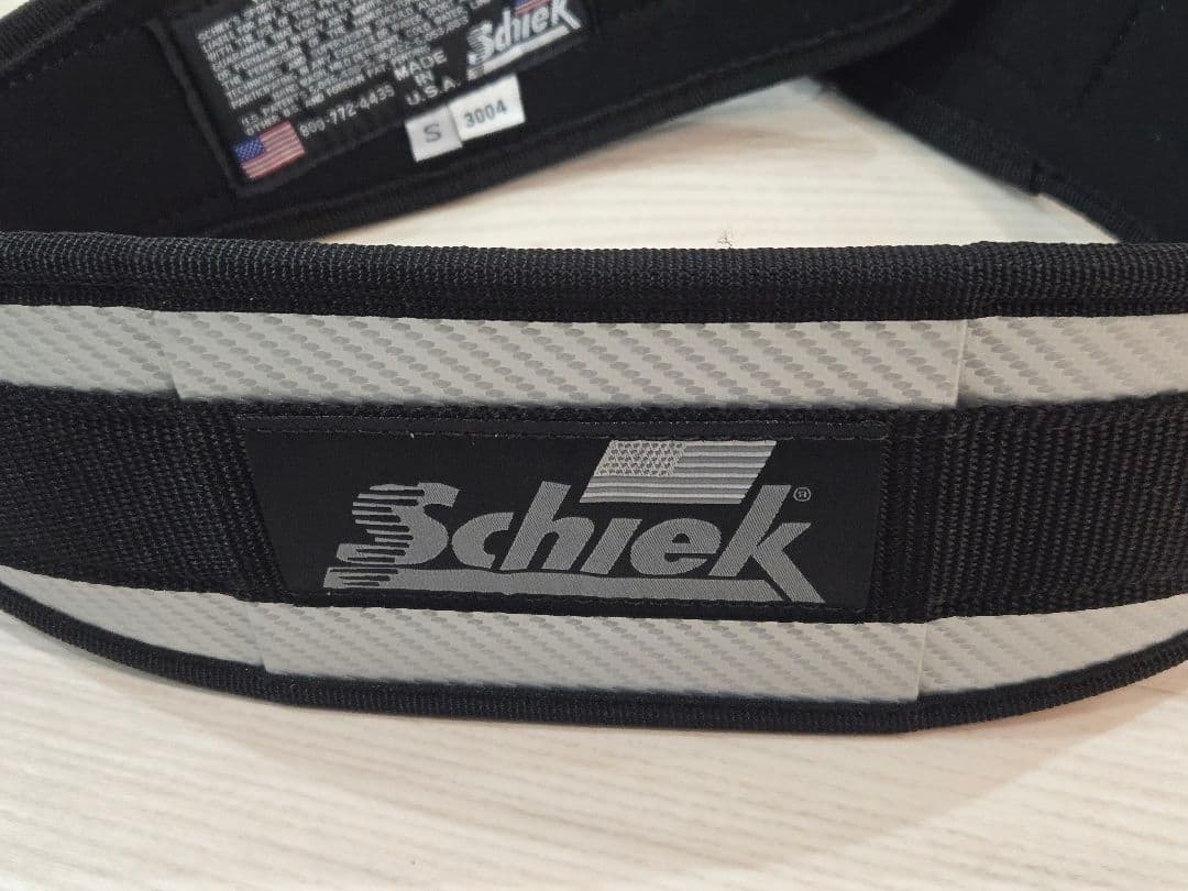 schiek カーボンファイバー　3004 Sサイズパワーベルト　トレーニング