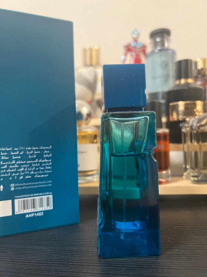 香水(男性用) Al Haramain Amber Oud Aqua Dubai 75ml
