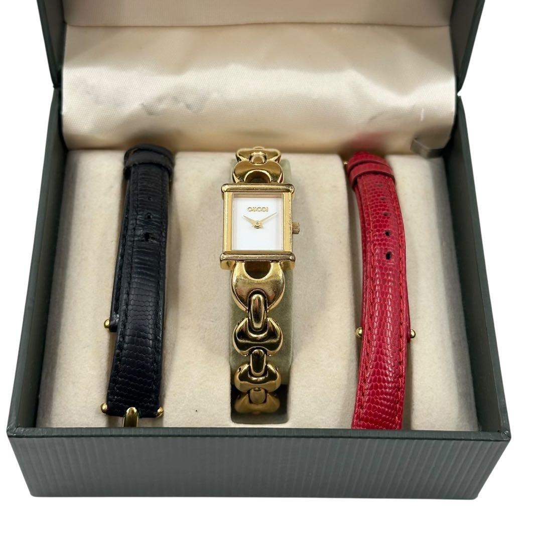 グッチ 腕時計 チェンジベルト 1800L クォーツ ゴールド　レディース