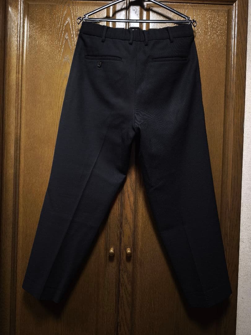 MARKAWARE ウールサバイバルクロス　ペグトップパンツ　ブラック　2