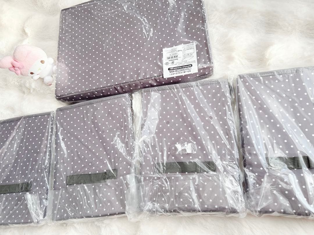 ꒰ ⋯クロミ 折りたたみ収納ケース⋯5点 ꒱