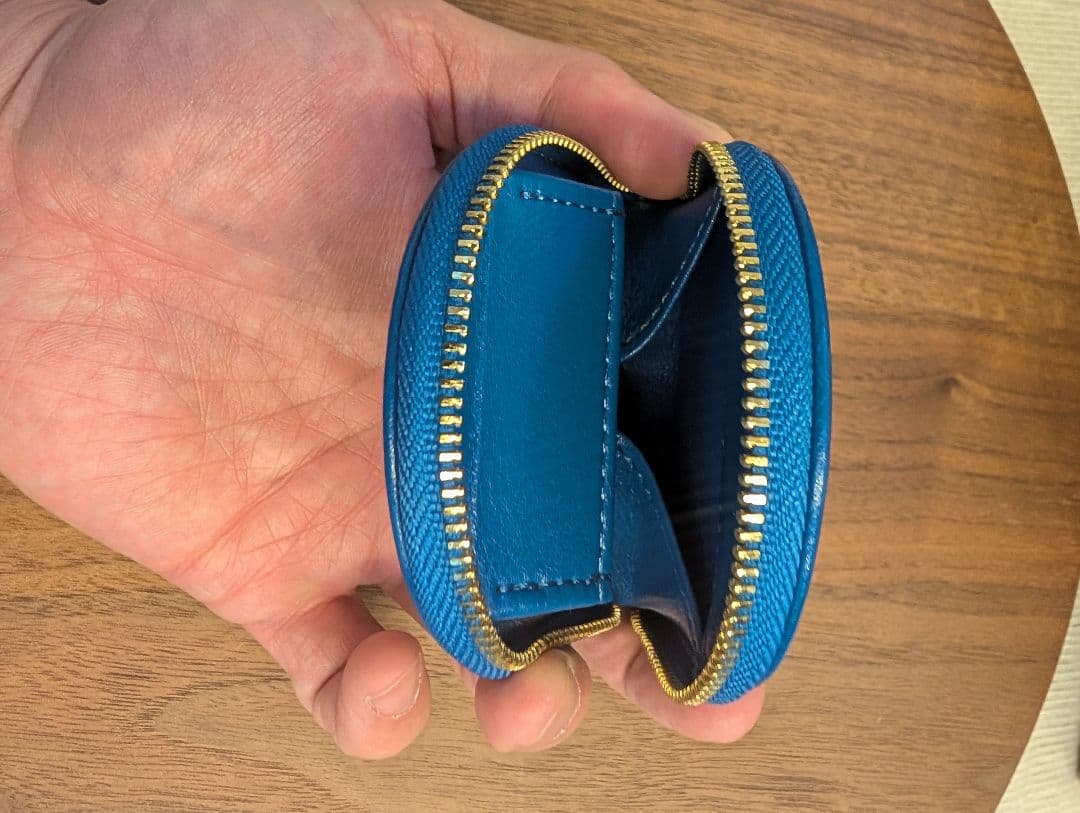 【皇居限定】馬蹄型小銭入 青色 財布