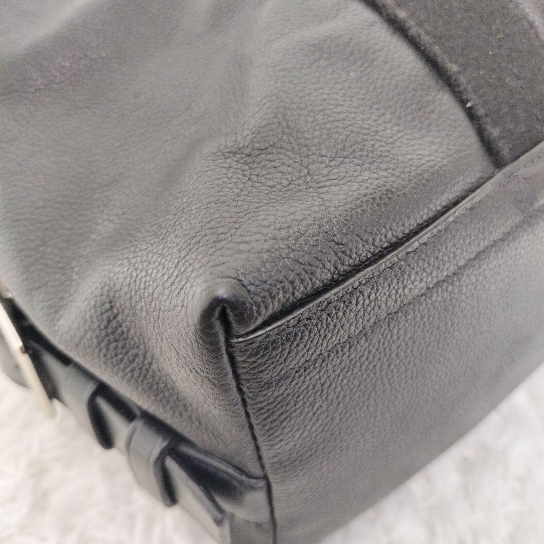 ⭐極美品⭐COACH　トンプソン　レザー ブラック ボストンバッグ　70491