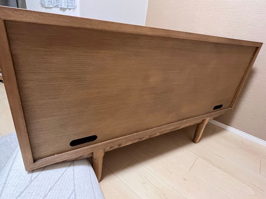 FALT 木製リビングボード サイドボード 収納 無垢材 幅120cm