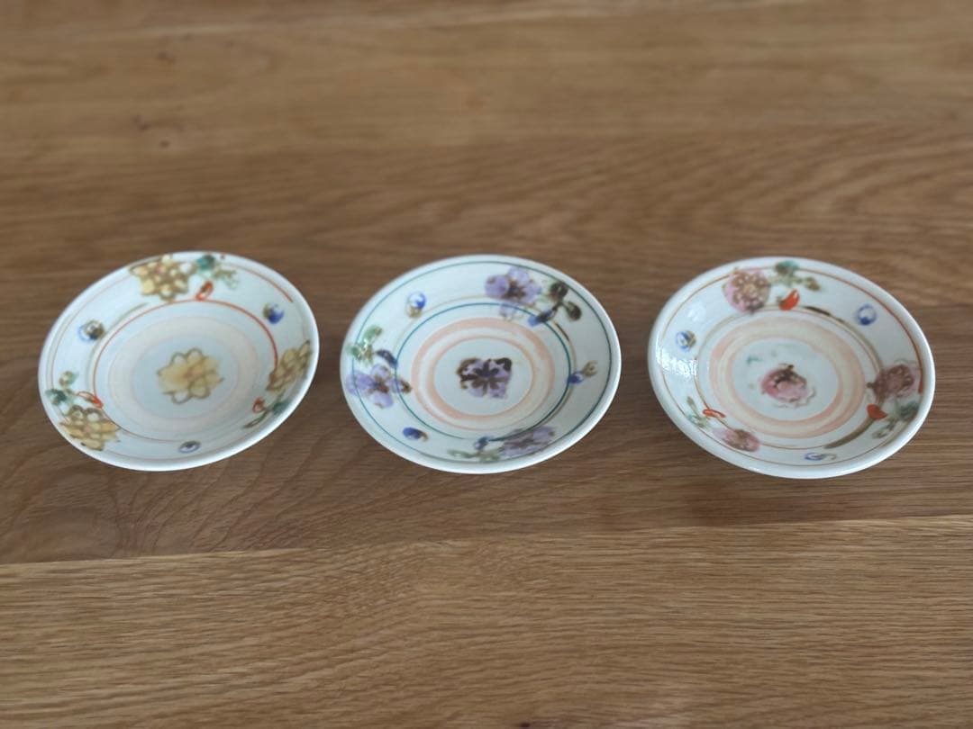 伊藤聡信　色絵豆皿3枚セット