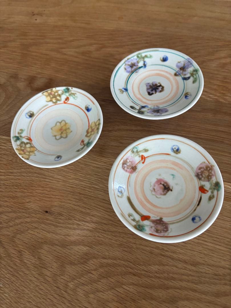 伊藤聡信　色絵豆皿3枚セット