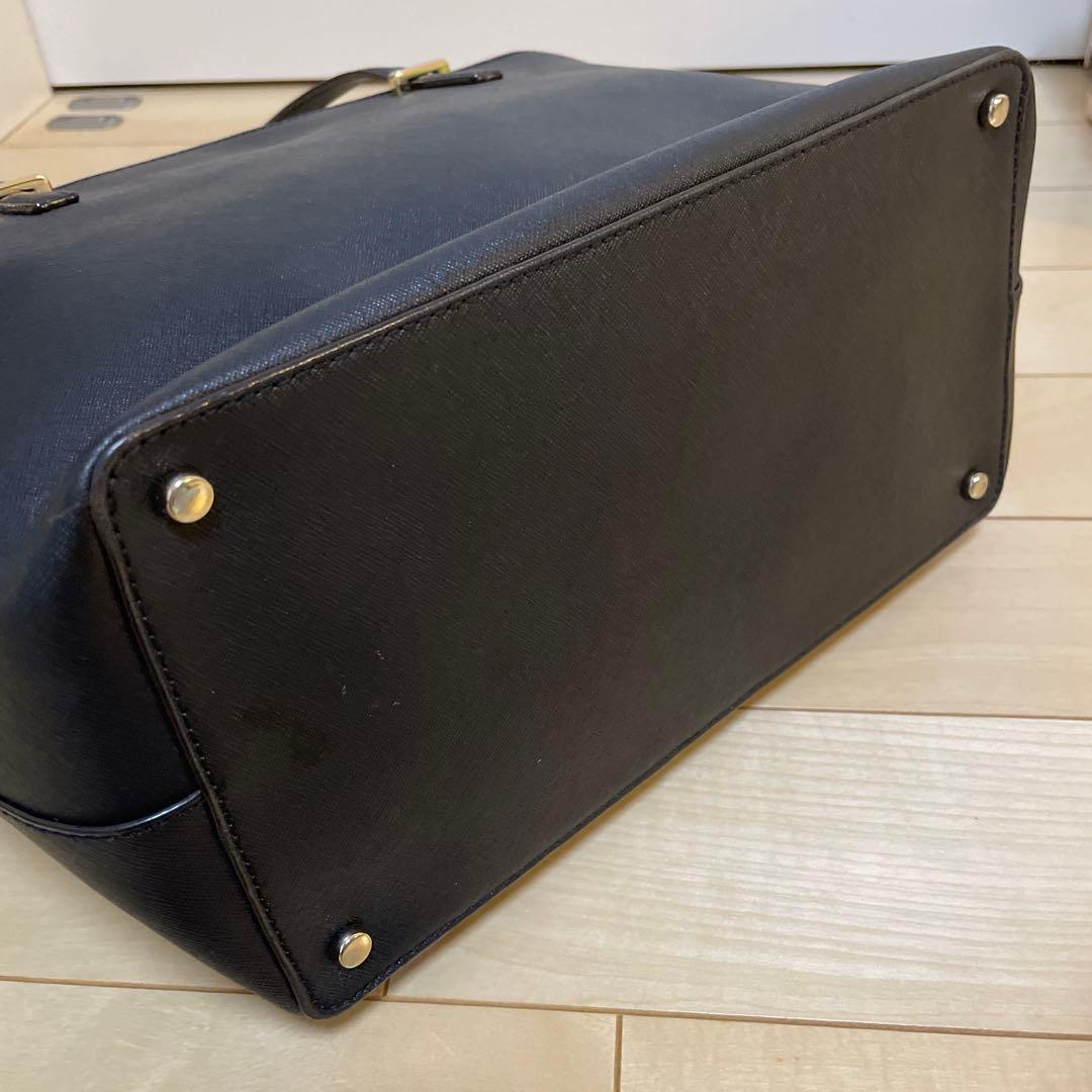 kate spade 黒 トートバッグ