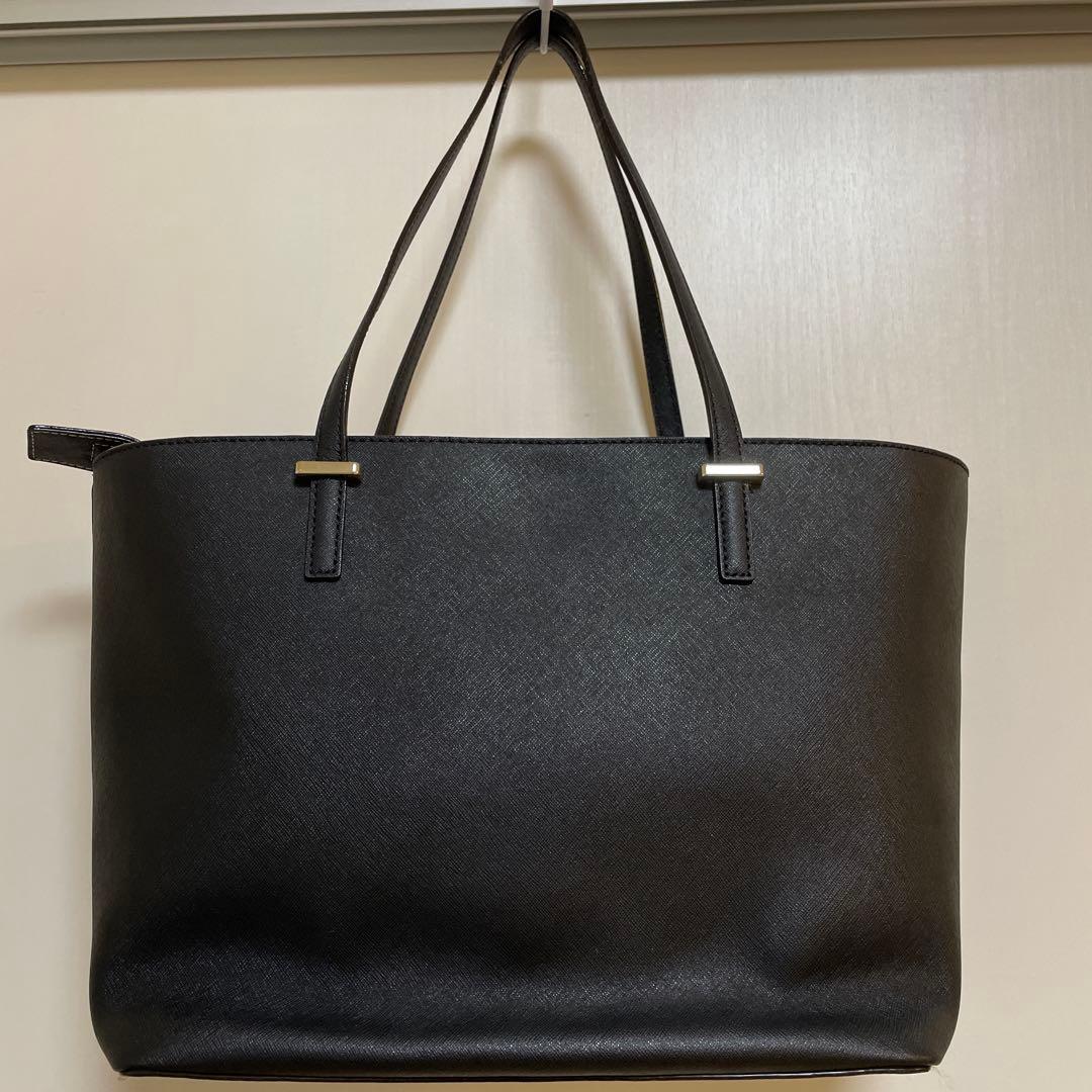 kate spade 黒 トートバッグ