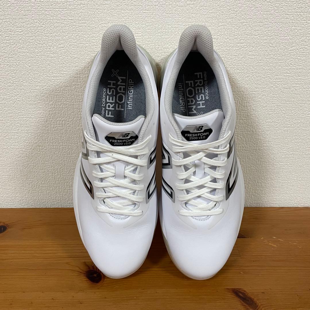 New Balance 26.5 ゴルフシューズ ホワイト