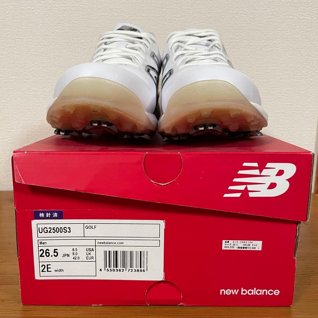 New Balance 26.5 ゴルフシューズ ホワイト