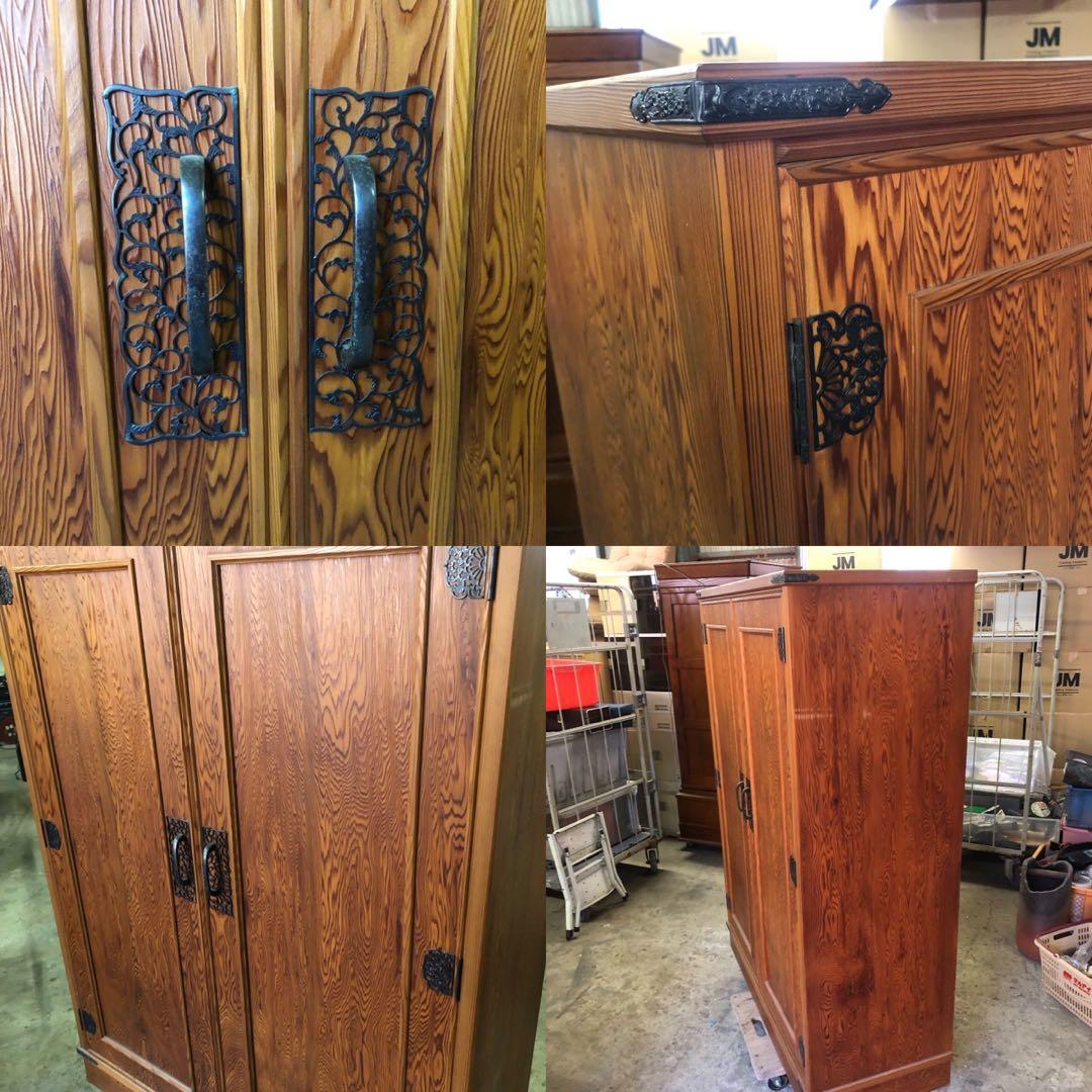 最高級 屋久杉天然杢突板の着物タンス 引出し25杯 木目の美しい屋久杉製