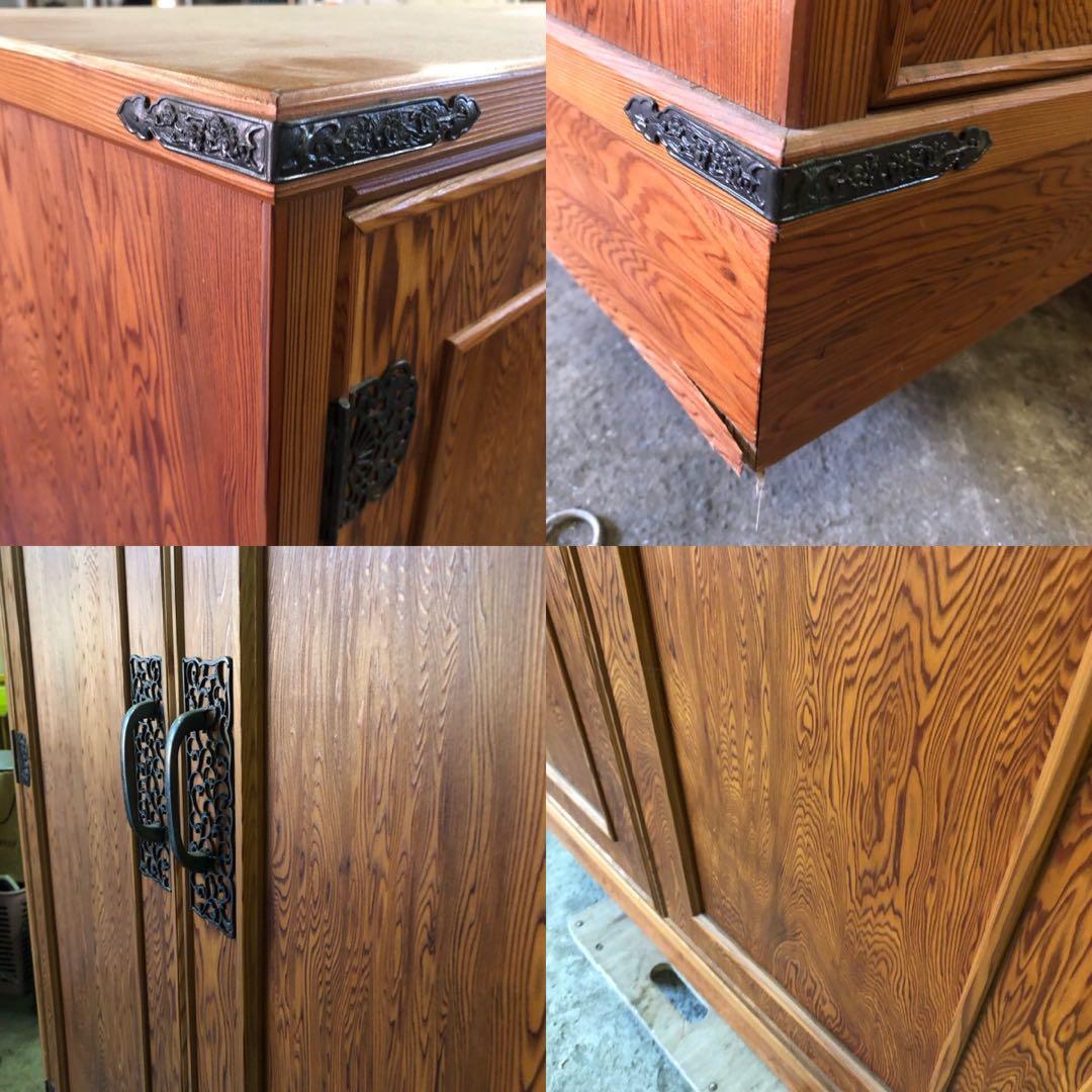 最高級 屋久杉天然杢突板の着物タンス 引出し25杯 木目の美しい屋久杉製