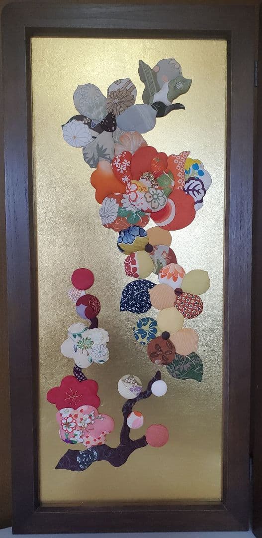 【期間限定値下げ】四季金箔四連屏風