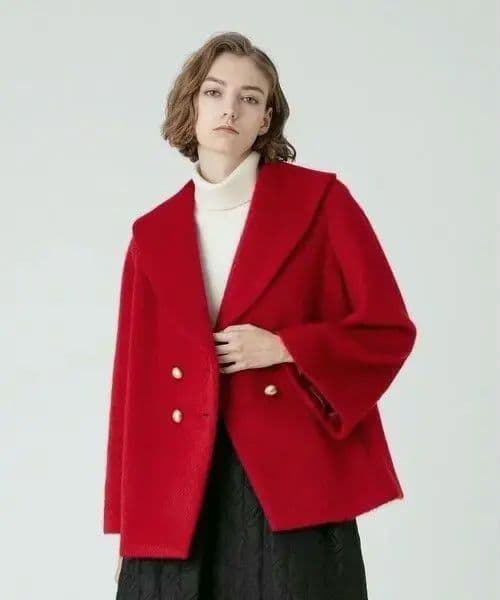 ☆美品【LOULOU WILLOUGHBY】キッドモヘヤシャギーコート