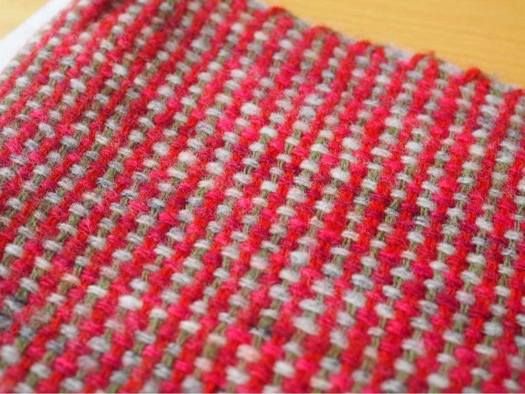 【みちのくあかね会】手紡ぎウールミニマフラー